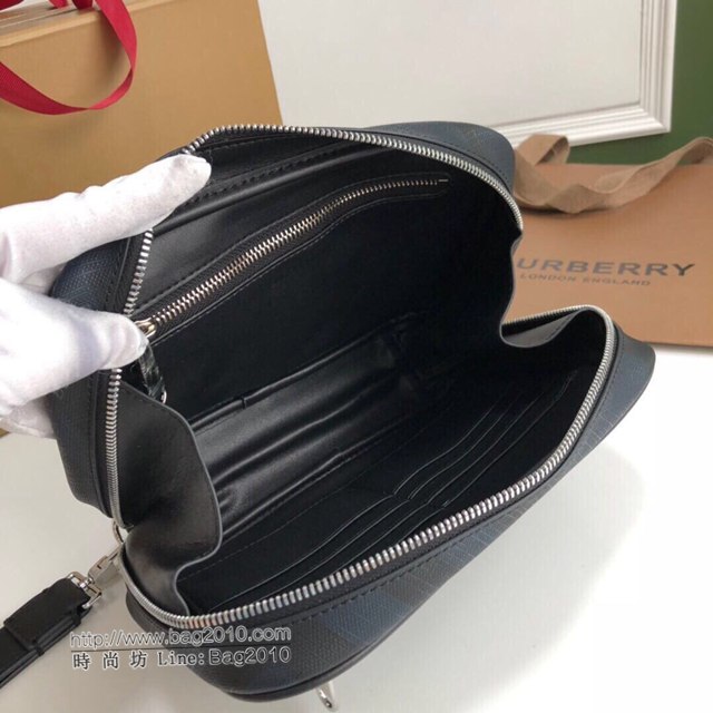 Burberry專櫃新款手包 巴寶莉London格紋男士拉鏈手拿包  db1028